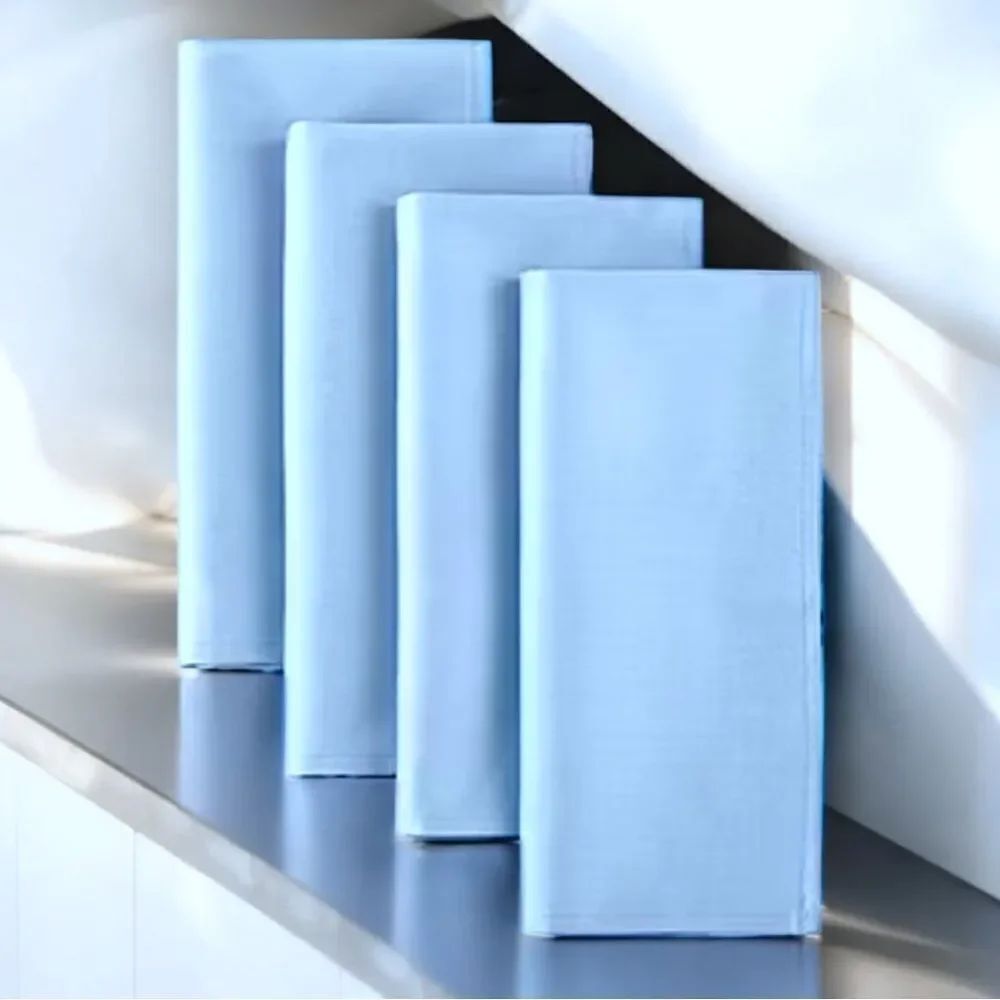 Blue Cloth Napkins l Set of 4 l A Stylish Touch to any Kitchen, Dining l New